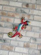 img 1 attached to Add The Perfect Touch To Your Outdoor Space With LIFFY Metal Gecko Wall Art - Glass & Metal Lizard Decor - Ideal Gift For Garden Enthusiasts! review by Matt Norwood