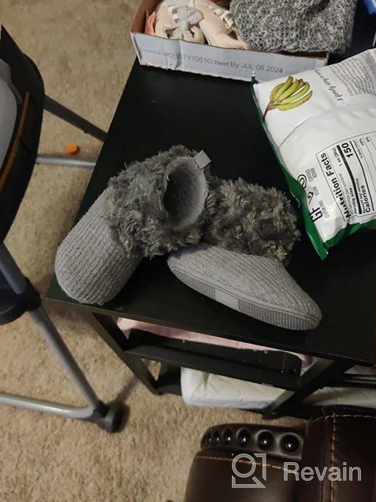 img 1 attached to 👶 Cozy and Cute: Jonbaem Fleece Booties for Newborn Toddler Boys' Feet review by Hunter Feerey