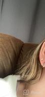 img 1 attached to 💎 Sterling Silver Hoop Earrings Set: Small Cartilage Ear Cuffs, Huggie Earrings with CZ Stones - Mini Piercings for Women & Girls review by Bernadette Hardy