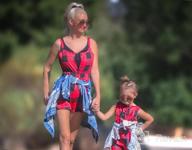 img 1 attached to 👩 Sleeveless Plaid Romper Jumpsuit: Mommy and Me Matching One-Piece Outfits for the Perfect Family Ensemble review by Brian Sitton