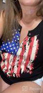 img 1 attached to Women'S Patriotic Tank Tops With American Flag Graphic For 4Th Of July - Umsuhu review by Natalie Adams
