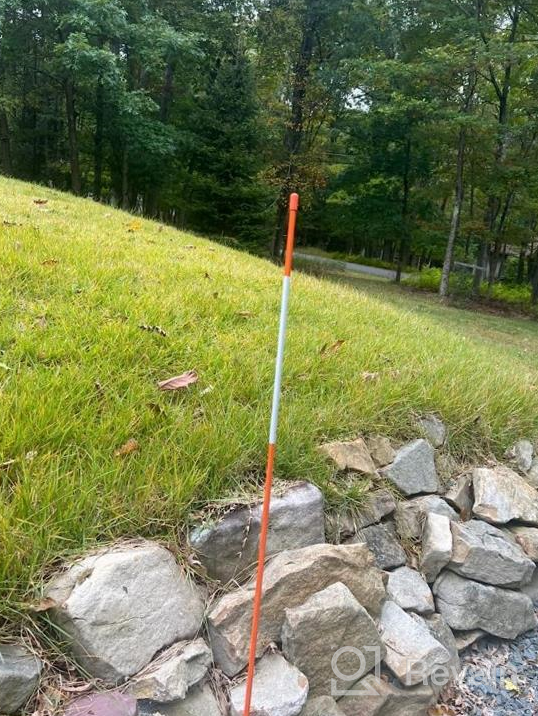 img 1 attached to Fiberglass Snow Stakes With Reflective Tape - Tingyuan Driveway Markers (20 Pack, 60 Inch) review by Patrick Lets