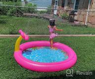 img 1 attached to 68-Inch Tepsmigo Splash Pad: The Ultimate Summer Water Fun For Girls review by Rex Bareham