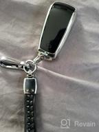img 1 attached to Mercedes Benz Key Fob Chain With Bling Crystal Leather Sleeve - TopDall Compatible review by Joel Miranda