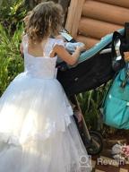 картинка 1 прикреплена к отзыву Элегантно украшенная тюлевая одежда для цветочных девочек с нашитыми рукавами от Vanesa Williams