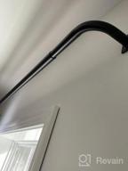 img 1 attached to Blackout Curtain Rod, 1-Inch Diameter, Wrap Around Design, Pewter Finish, Adjustable Length 48"-84" - Meriville review by Amy Walker