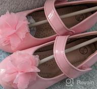 img 1 attached to 💃 Sparkle on Stage with ADAMUMU Toddler Ballet Flower Glitter Girls' Shoes review by Danny Bell