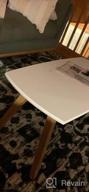 img 1 attached to Modern Bamboo Coffee Table - Franz Designer Low Table In White For Stylish Living Room Furniture With Storage And Seating Options For Men And Women - By BonVIVO review by Eric Hall