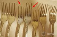 img 1 attached to Fortessa Lucca 18/10 Stainless Steel Flatware 5Pc Place Setting Service For 1 review by Justin Garrett