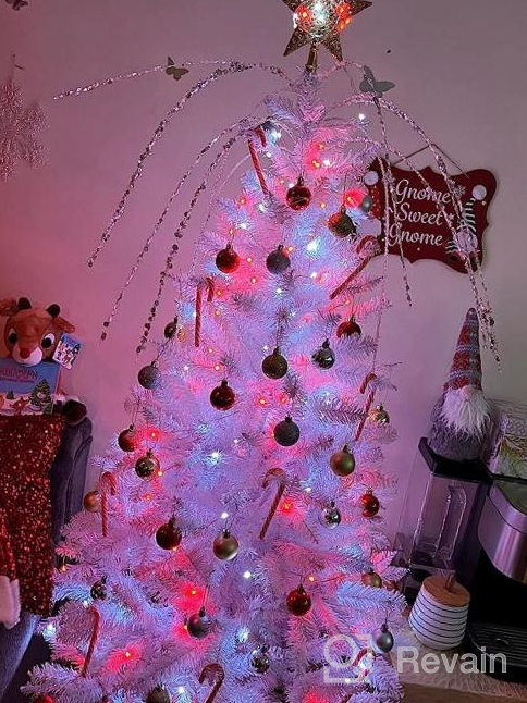 img 1 attached to BrizLabs Christmas String Lights, 270Ft 800 LED Warm White & Multicolor Color Changing Christmas Lights With Remote Timer, 11 Modes Xmas Tree Twinkle Fairy Lights For Party Indoor Xmas Tree Decor review by Justin Puranik