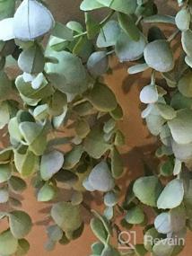 img 7 attached to Small Artificial Hanging Plants Decor With Pot - Faux Eucalyptus Greenery Vines For Indoor And Outdoor Home Décor, FUNARTY Fake Plants Set Of 3