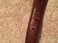 img 1 attached to 👔 Johnston & Murphy Top-Stitched Black Men's Belt - Must-Have Men's Accessory review by Jeff Long