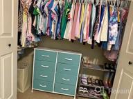 img 1 attached to 10-Drawer Kids Dresser: Steel Frame, Wood Top & Handles Storage Unit For Clothes - Bedroom, Nursery & Closet Organizer Chest With Easy Pull Fabric Bins review by Roman Palmer