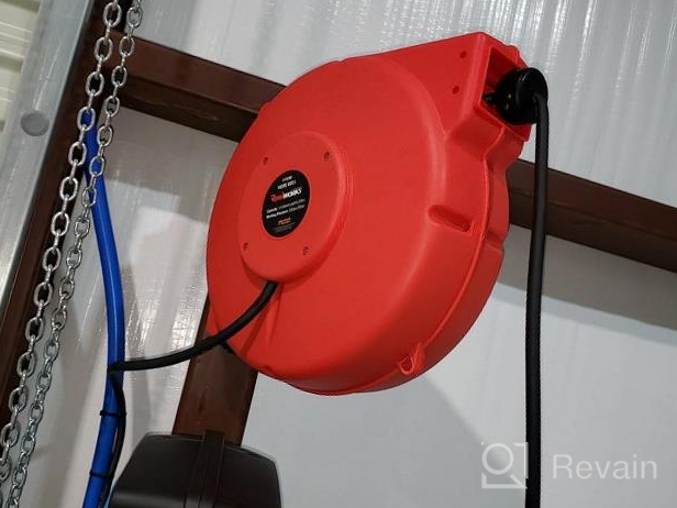 img 1 attached to Maximize Your Compressed Air & Water Efficiency With ReelWorks Retractable Hose Reel - 65Ft, 300 Psi, Hybrid Polymer Hose review by Jeremy Tang