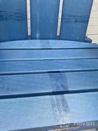 img 1 attached to Oversized Weather Resistant Green Adirondack Chair - Perfect For Outdoor Fire Pits! review by Janalee Black