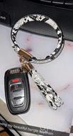 img 1 attached to Leather Tassel Key Ring Bracelet Wristlet - Stylish & Portable Women'S Gift For Keys Holder review by Wesley Bell