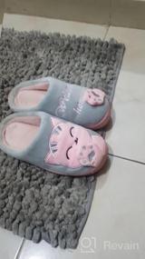 img 6 attached to Memory Foam Home Slippers For Women & Men - Cozy Slip On Cute Animal Shoes, Comfy Couple House Indoor/Outdoor Footwear