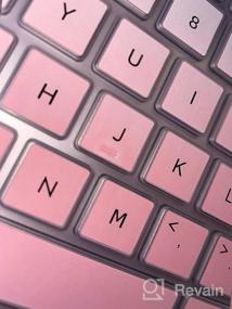 img 7 attached to Защитите и персонализируйте свой 14-дюймовый ноутбук HP Pavilion с помощью крышки клавиатуры цвета Ombre Pink, совместимой с сериями CF, DK, DQ, FQ
