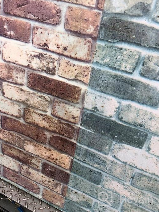 img 1 attached to Transform Your Space With Okydoky Brick Peel And Stick Wallpaper - Antique Printed, Self-Adhesive, And Easy To Install! review by John Thawngzauk