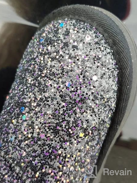 img 1 attached to Odema Glitter Sequin Snow Boots for Toddler Girls with Fur Ankle Booties - Lightweight Winter Snow Boots review by Sean Julian