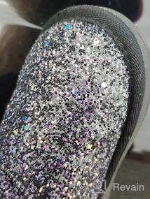 img 7 attached to Odema Glitter Sequin Snow Boots for Toddler Girls with Fur Ankle Booties - Lightweight Winter Snow Boots