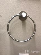 img 1 attached to GERUIKE Adhesive Towel Ring: Self-Adhesive Stainless Steel Rustproof Wall Mounted Bathroom Towel Holder review by Tim Thuss
