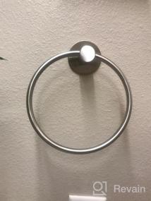 img 6 attached to GERUIKE Adhesive Towel Ring: Self-Adhesive Stainless Steel Rustproof Wall Mounted Bathroom Towel Holder