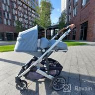 картинка 2 прикреплена к отзыву Коляска UPPAbaby Cruz V2 - Gregory: Стильный дизайн голубого меланжа с серебряными и седельными кожаными деталями. от Kise Renouvnch ᠌