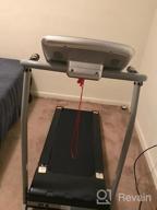 img 1 attached to Efficient Home-Based Fitness With A Motorized Folding Treadmill - Tracking Pulse, Safety Key, & LCD Included! review by Chris Sisley