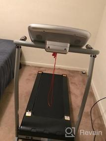 img 5 attached to Efficient Home-Based Fitness With A Motorized Folding Treadmill - Tracking Pulse, Safety Key, & LCD Included!