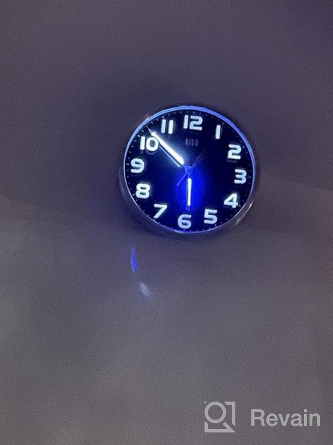 img 1 attached to Keep Time In Silence: 12 Inch HITO Wall Clock With Smart Nightlight And Brightness Adjustability review by Brandon Wong