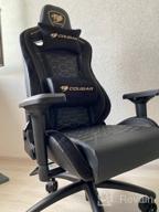 img 3 attached to 🪑 COUGAR Outrider S Gaming Chair - Imitation Leather Upholstery - Black/Orange Color review by Edyta Szczepaska ᠌