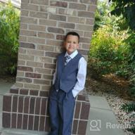 img 1 attached to 👔 Pinstripe Navy Ivory Stripes Boys' Clothing by Spring Notion review by Antonio Lofton