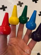 img 1 attached to 12 Color Toddler Palm Grip Crayons By GiBot - Safe And Stackable Finger Paint Crayon Sticks For Boys And Girls review by Ben Daugherty