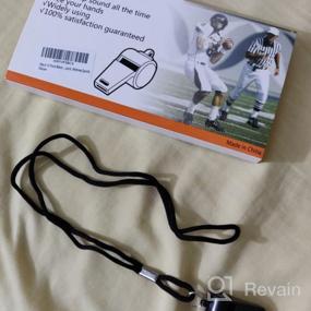 img 5 attached to Get Heard On The Field: Hipat Sports Whistles With Lanyard - Bulk Pack For Coaches, Referees, And Officials