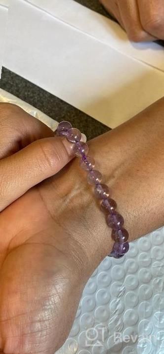 img 1 attached to 8Mm Round Beads Semi Precious Reiki Healing Crystals Handmade Stretch Bracelet - Bivei Natural Gem review by Angie Gonzalez