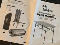 img 1 attached to Ultimate Camping Convenience: LEADALLWAY Folding Table With Ample Storage And Carrying Bags review by Bob Candfield