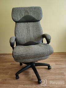 img 10 attached to Компьютерное кресло Duke с подголовником, обивка: текстиль, цвет: серый 29