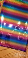 img 1 attached to 20"X12" Rainbow HOHOFILM Holographic Stripe Multi Heat Transfer Vinyl Iron-On HTV Press Paper Sheet For Garment T-Shirt review by Robert Larris