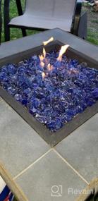 img 6 attached to 10 Pounds Cobalt Blue Recycled Fire Glass For Natural Or Propane Fire Pit, Gas Log Sets - Mr. Fireglass