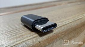 img 7 attached to Адаптер переходник MicroUSB (F) - Type-C (M) GSMIN Cay (Черный)