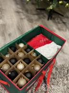 img 1 attached to Organize Your Christmas Decorations With Sattiyrch Large Ornament Storage Box - Holds 54 Ornaments Of Up To 4 Inches review by Andre Motko
