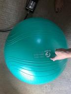 img 1 attached to Transform Your Fitness Routine With Gruper'S Anti-Burst Yoga Ball And Chair Set: Includes Hand Pump And Workout Guide Access! review by Tyler Ramey