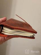 img 1 attached to A6 Refillable Leather Journal: Vintage Handmade Writing Notebook For Men & Women - Brown review by Chris Floyd