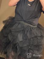 img 1 attached to Women'S Short Knee Length Ruffles Party Tulle Skirt - WDPL review by Loud Forrest
