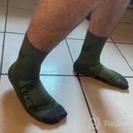 img 1 attached to Heatuff Men'S 6 Pack Hiking Crew Socks Athletic Cushion Outdoor Trekking Sock Reinforced Heel And Toe review by Jon Estell