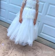 img 1 attached to 👗 White Girls' Clothing for Communion: First Communion Dresses – The Perfect Choice review by Steve Yang