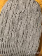 img 1 attached to Winter Fashion Essential: Surblue Unisex Chunky Cable Knit Slouchy Beanie Hat review by Eric Aulia