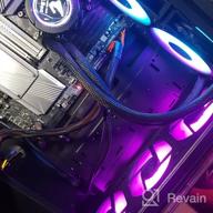 img 1 attached to 💦 GIGABYTE AORUS RGB AIO Liquid Cooler 360mm Radiator, Triple 120mm Windforce PWM Fans, Full Color LCD Display, Advanced RGB Lighting and Control, Intel 115X/2066, AMD AM4/TR4 Compatible review by Kritbodee Chaicharoe ᠌