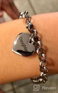 img 1 attached to SANNYRA Mother-Daughter Stainless Steel Heart Charm Bracelets: Thoughtful Birthday Gifts for Women review by Ashley Romero